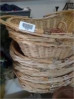 10 Stackable Shopping Baskets w/ Handles