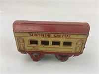 Vintage Hafner Sunshine Special Tin Toy Train Car