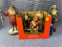 Wooden Santas