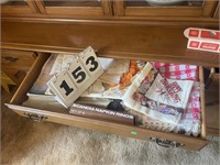 Tablecloths and Napkins in Drawer