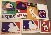5 Fleer Baseball Stickers - Expos, Red Sox
