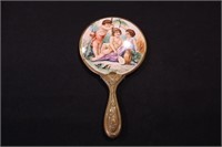 Art Nouveau vanity mirror decorated with three