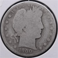 1900 BARBER HALF DOLLAR AG