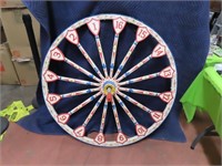 Handpainted Wooden Spinning Prize Wheel NEAT