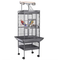 HSM 63 Inch Wrought Iron Large Bird Flight Cage wi
