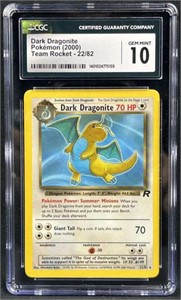 2000 Pokemon Dark Dragonite Team Rkt. CGC 10