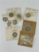 Selection of Mercury Dimes