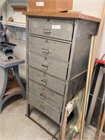 Industrial Metal Stacking 6 Drawer Cabinet