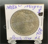 1883 US Morgan Silver Dollar O