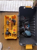 Plastic toolbox, and contents , Black & Decker,