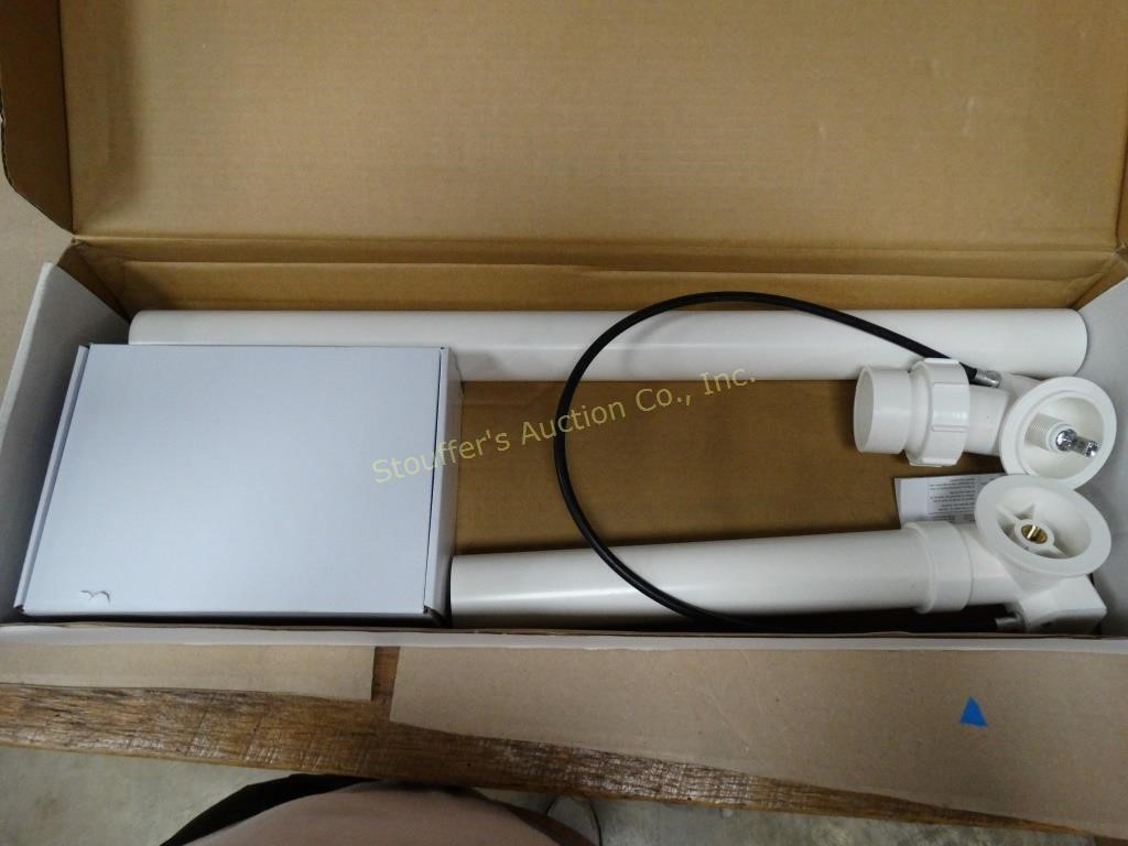 Kohler Clearflo cable bath drain with PVC pipe,