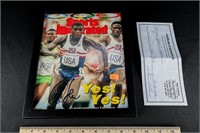 Sports Illustrated Cover Signed by Carl Lewis,