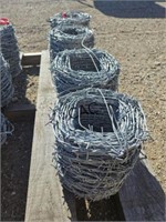 Lot of 4 New Rolls of Barbed Wire 310' Each