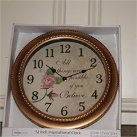 Inspirational Clock 12"