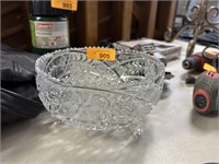 CUT CRYSTAL FOOTED BOWL