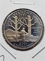 2001-S Clad Proof Washington State Quarter