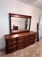 Vintage dresser and mirror see photos