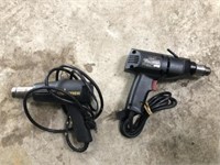 Craftsman Electric Drill and Wagner Heat Gun
