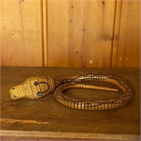 Realistic Wooden Articulated Cobra Snake
