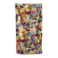 Mainstays Velour Beach Towel Butterflies 28x60 AZ8