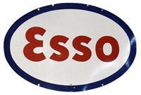 Esso Gasoline Porcelain Service Station Sign