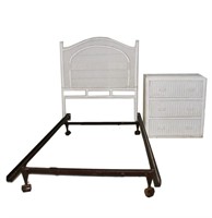 Twin Headboard & Frame with Dresser & Nightstand