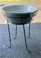 Stainless Tub on Stand