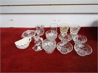 Vintage glassware flat.