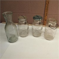 Early Jars/2 with Glass Lids