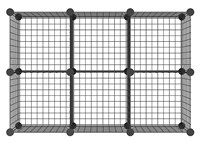 Berkley Jensen 6-Section Stackable Wire Shelves