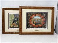 2- Framed "Pumpkin Days" Prints