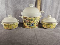 CAMPBELL'S SOUP TUREEN WITH COVERED BOWLS
