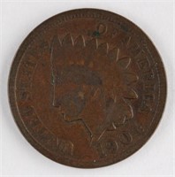 1904 US INDIAN HEAD ONE CENT COIN