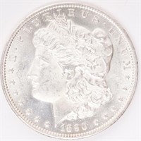 Coin 1890-O  Morgan Silver Dollar In GEM BU