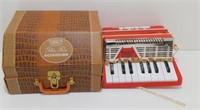 Emenee Golden Piano Accordion in Original Case