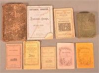 9 Miniature 19th c Books