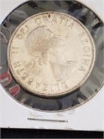 1956 Canadian silver half dollar