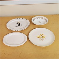Three Serving Platters and One Bowl