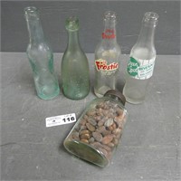 Early Soda & Beer Bottles - Croft's Milk Cocoa Jar