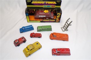Toy Utility Truck Lot