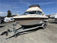 1979 Champion 26' Fiber Glass Boat w/ Trailer