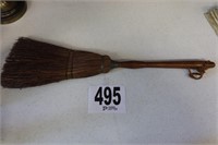 Vintage Straw Fireplace Broom (26" Tall) (B1)