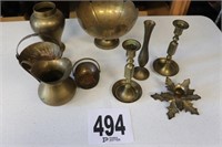 Brass Candle Holders, Baskets & Misc. (B1)