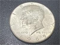 1965 Kennedy 40% Silver Half Dollar