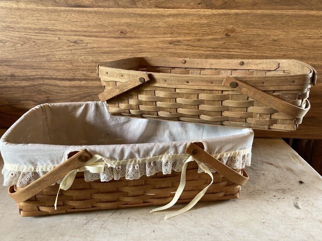 2 longaberger  baskets