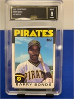 1986 Topps Traded  Barry Bonds  Rookie GMA 8