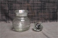 jar and candle holder