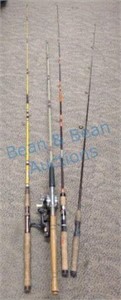 Four rods and reels