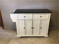 KITCHEN CUPBOARD WITH MARBLE TOP = VERY NICE
