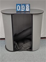 Portable Podium With Bags 37" Tall 36" W. 18"Deep